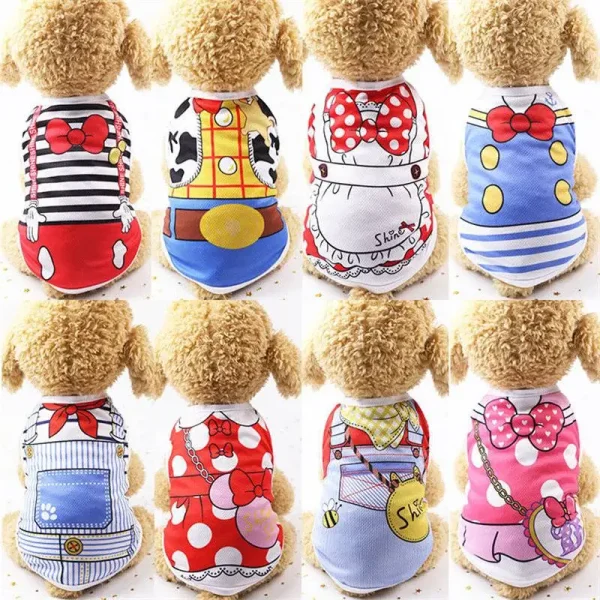 Pet Cartoon Vests for Puppy/ Dogs