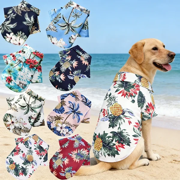 Hawaiian Style  Shirts for Small Medium Puppy Cat